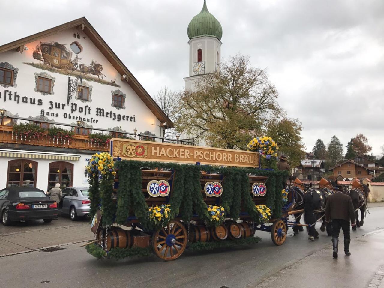 Metzgerei Gasthof Oberhauser - Hotel Zur Post Egling Exteriér fotografie